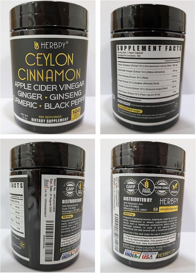 Bundle 5in1 Ashwagandha Shilajit &amp 6in1 Premium Ceylon Cinnamon Supplements