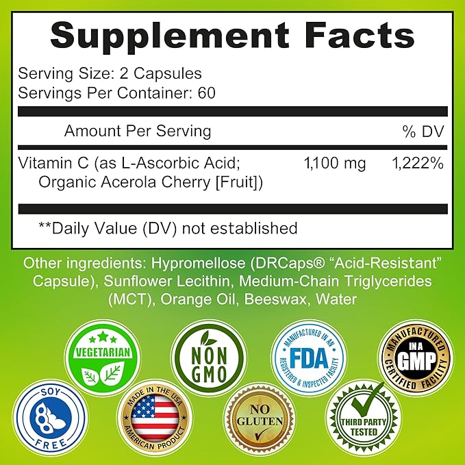 Immune Support Bundle - Quercetin with Bromelain Vitamin C &amp Zinc + Liposomal Vitamin C 1100mg – with Organic Whole Food Blend &amp Acerola Cherry – Antioxidant Respiratory &amp Cardiovascular