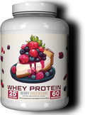 Ekkovision Protein Powder Berry Cheesecake 25 G Whey Protein per Scoop Low Lactose High Protein for Men and Women with Active Lifestyles Perfect for Shakes Smoothies and Recipes 60 Servings