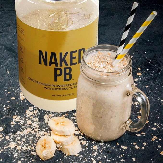 NAKED Whey Chocolate Peanut Butter Protein Powder (52 Servings) + PB Powdered Peanut Butter 1.5LB (45 Servings) – Grass-Fed Non-GMO Gluten Free Soy Free Bulk