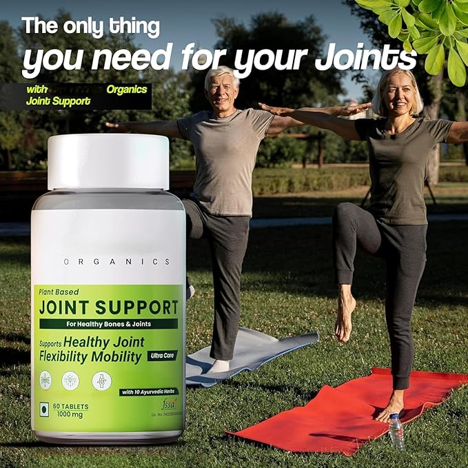 HealthVeds Plant Based Joint Support 1000 Mg With Moringa Leaves Powder Boswellia Serrata Powder | 60 Veg Tablets | Supports Healthy Joints