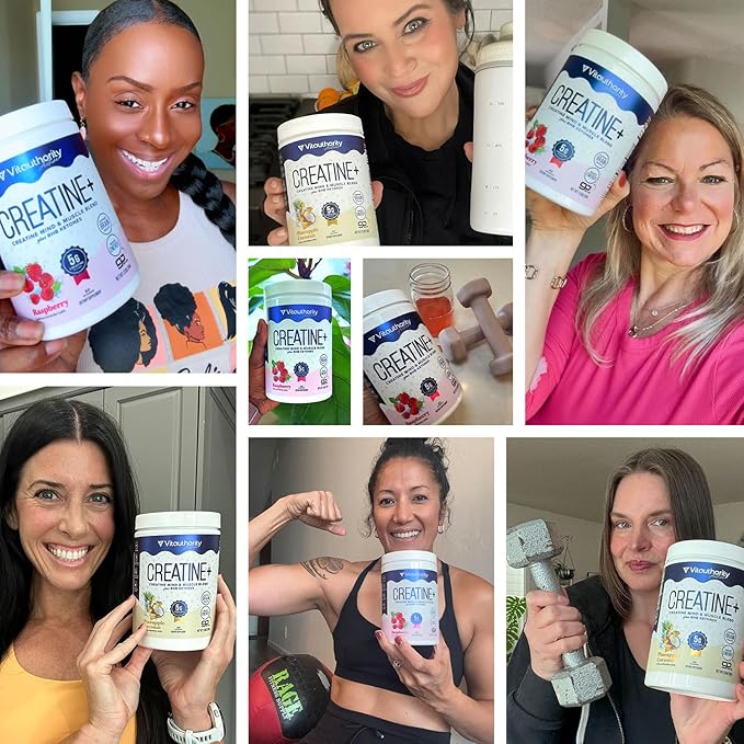 Creatine Monohydrate Powder for Women Micronized Creatine Monohydrate with goBHB &amp CognatiQ Building Strength Energy &amp Mental Clarity 5g Creatine per Serving Pineapple Coconut Flavored – 30