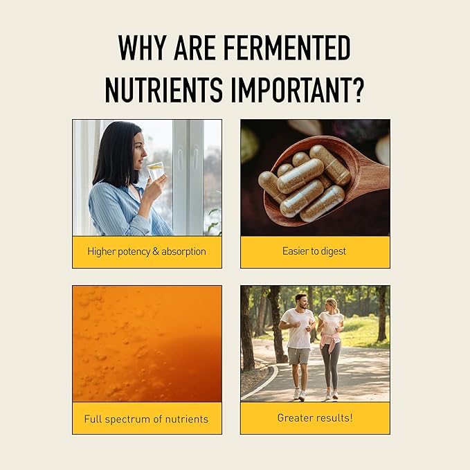 Living Alchemy Turmeric &amp Ginger Supplement - Fermented Turmeric Capsules for Gut Mobility &amp Joint Support - Natural Herbal Supplements - Vegan Non-GMO Filler-Free &amp Dairy-Free 60 Pcs
