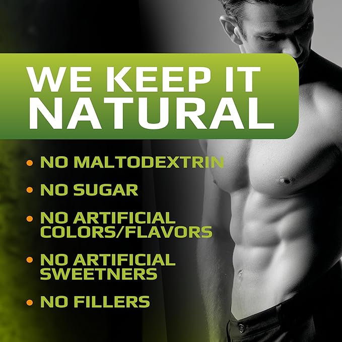 MFL Muscle Creatine | 3 Forms of Micronized Creatine | 10g | 0 Sugar | Sweetened with Stevia | All-Natural | 60 Servings (Lemonade)
