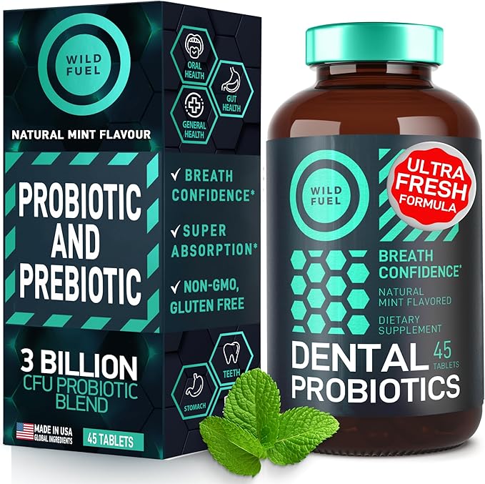 WILD FUEL Concentrated Liquid Collagen Peptides and Dental Probiotics for Fresh Breath Bundle