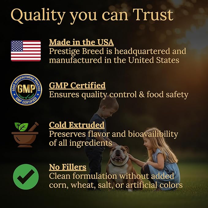 Multivitamins Balanced Nutrition for Your Bulldog 90 Count Made in The USA with Real Bacon