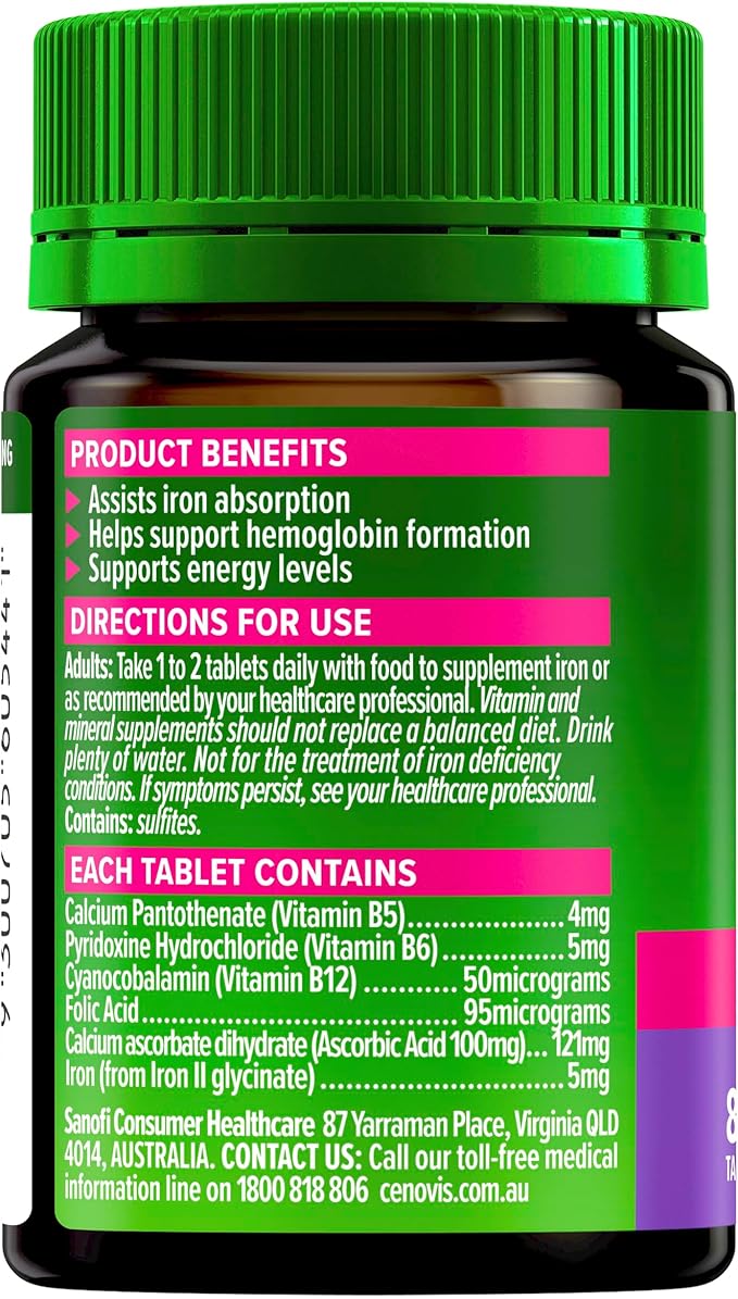 Cenovis Iron Plus 80 Tablets