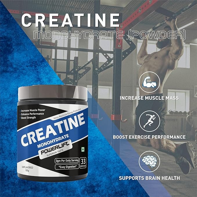 Generic Creatine Monohydrate (100gm Unflavored) Muscle Repair &amp Recovery 33 Servings of Creatine