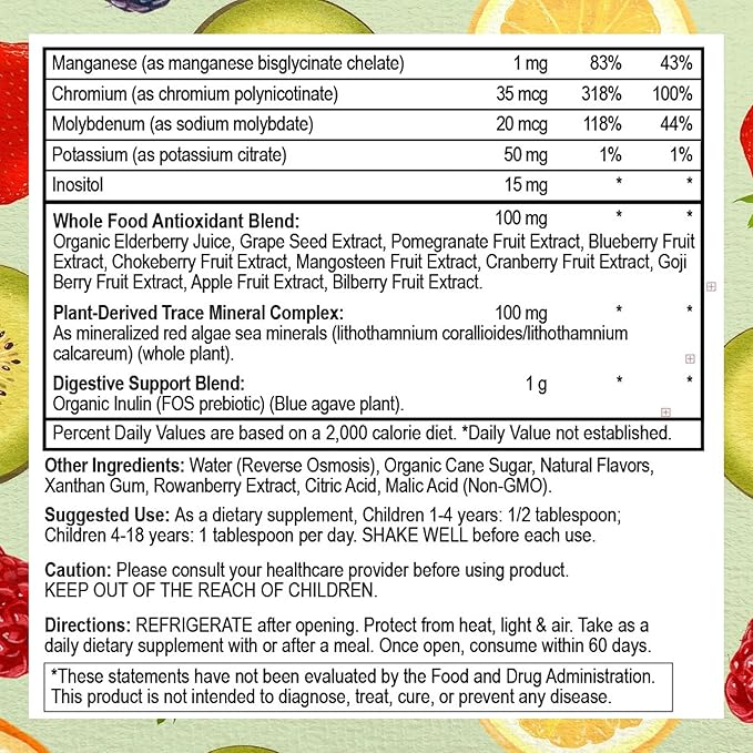 Go Healthy Liquid Multivitamin for Kids 2 Pack Bundle 1 Raspberry Bottle and 1 Peach Mango Bottle