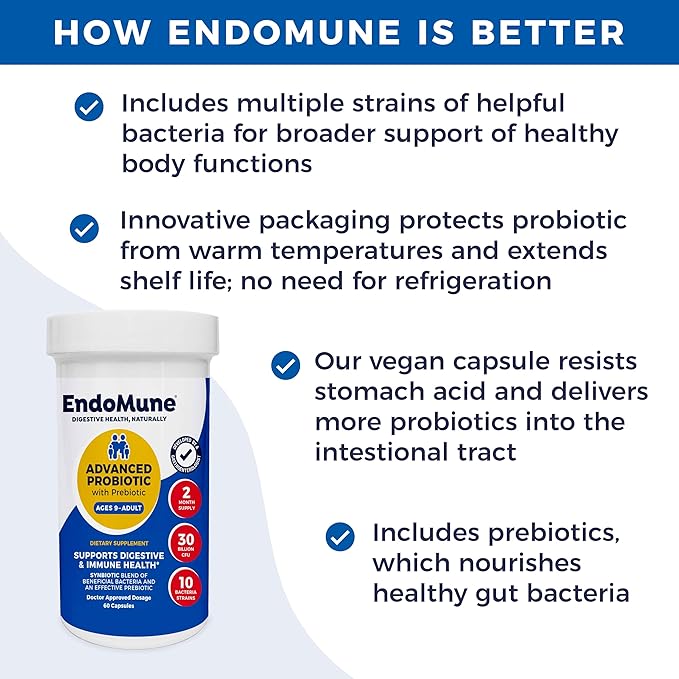 Endomune Advanced Adult Mutil-Strain Probiotic Metabolic Rescue Bundle - 2-Month Supply