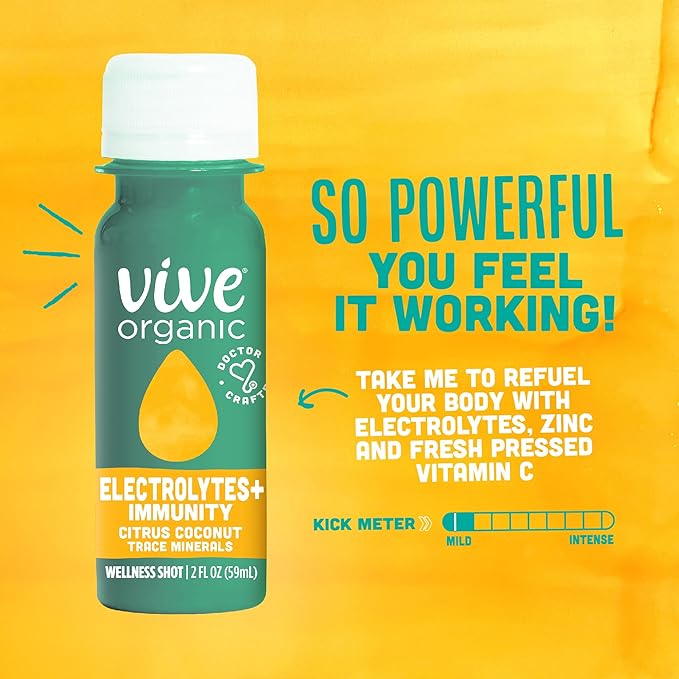 Vive Organic Organic Electrolytes Plus Immunity Shot 12pk 2 FZ