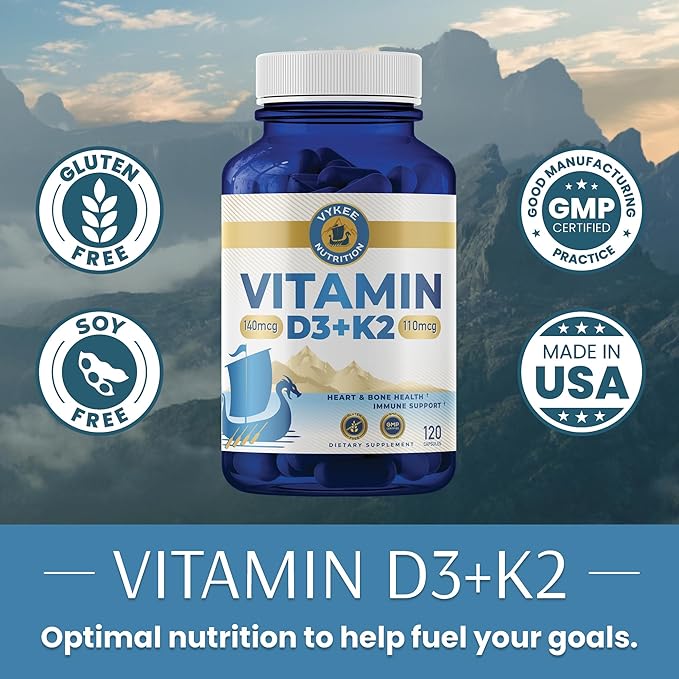 Vykee Nutrition Male Vitality Bundle – Vitamin D3 K2 Creatine &amp B Complex | Boosts Energy Strength &amp Hormonal Balance | Ideal for Active Men &amp Workout Recovery