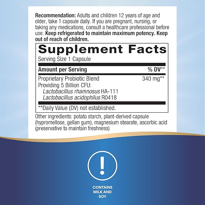 Nature's Way Primadophilus Original 5 Billion CFU 180 Capsules (2 Pack)
