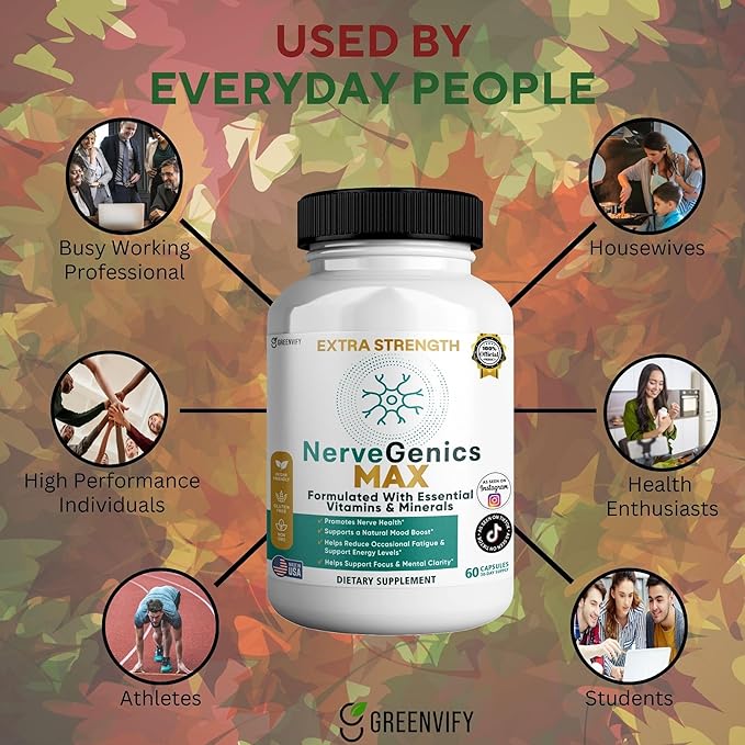 NerveGenics Max 60 Capsules 30-Day Supply (5)