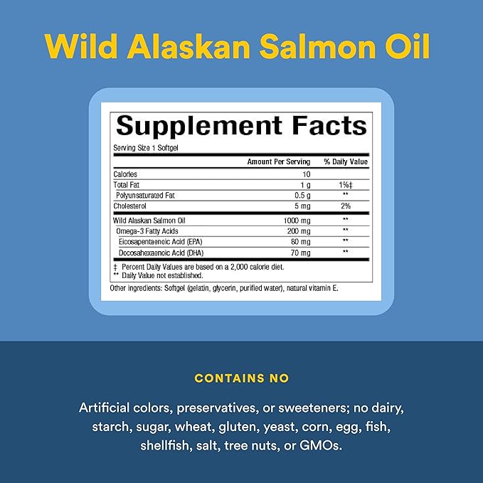 NATURAL FACTORS Wild Alask Salmon Oil 90 CT