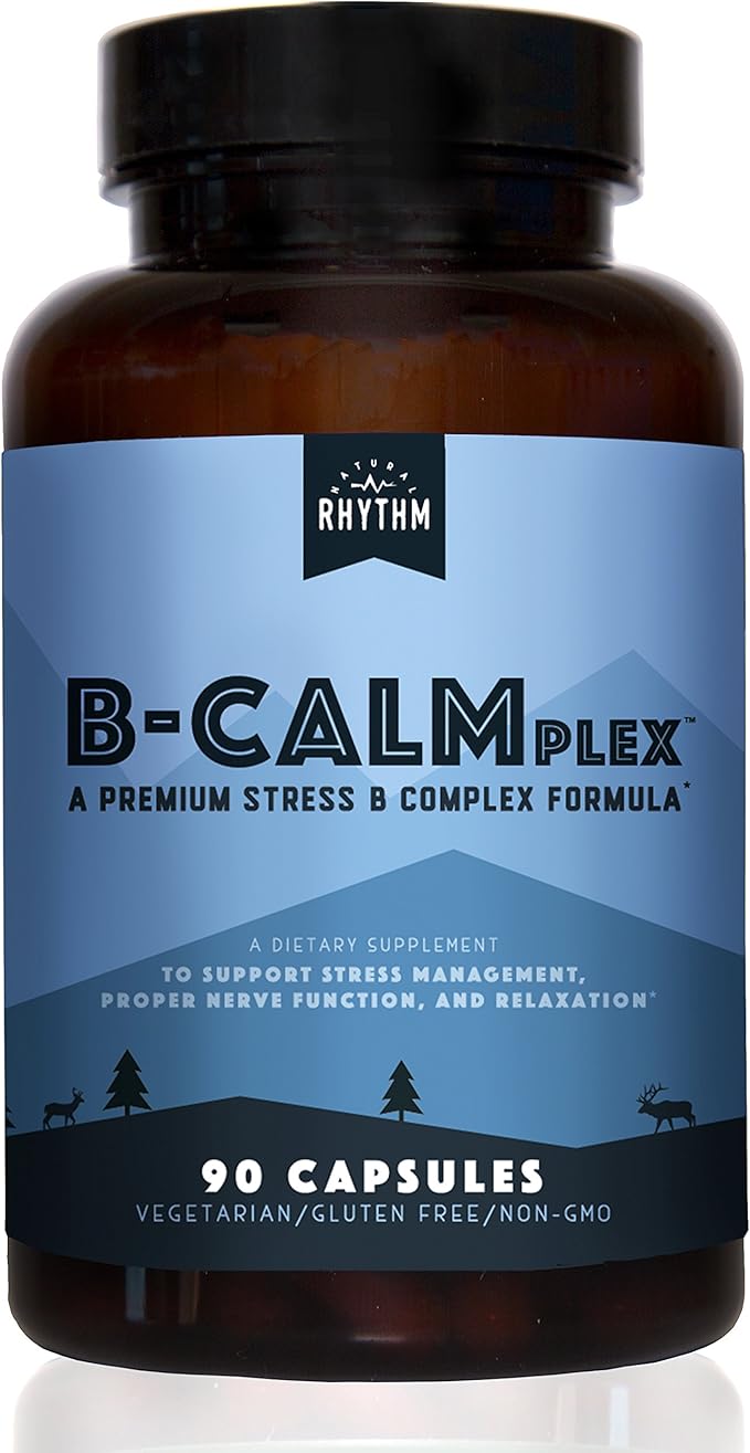 Natural Rhythm Calm Bundle - Triple Calm Magnesium 150mg 120 Capsules + B-CALMplex Unique Vitamin B Blend 90 Capsules