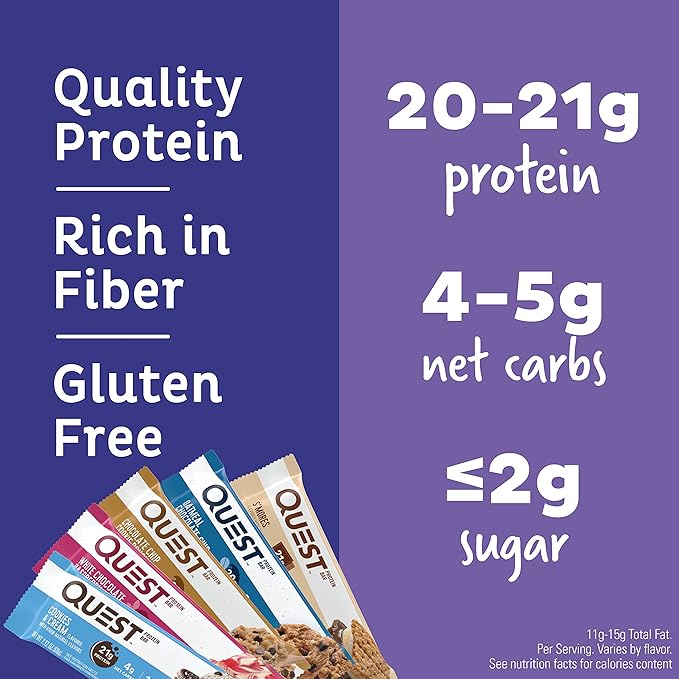 Quest Nutrition Protein Bars &amp Frosted Cookies Variety Pack High Protein Gluten Free 12 Protein Bars &amp 16 Cookies
