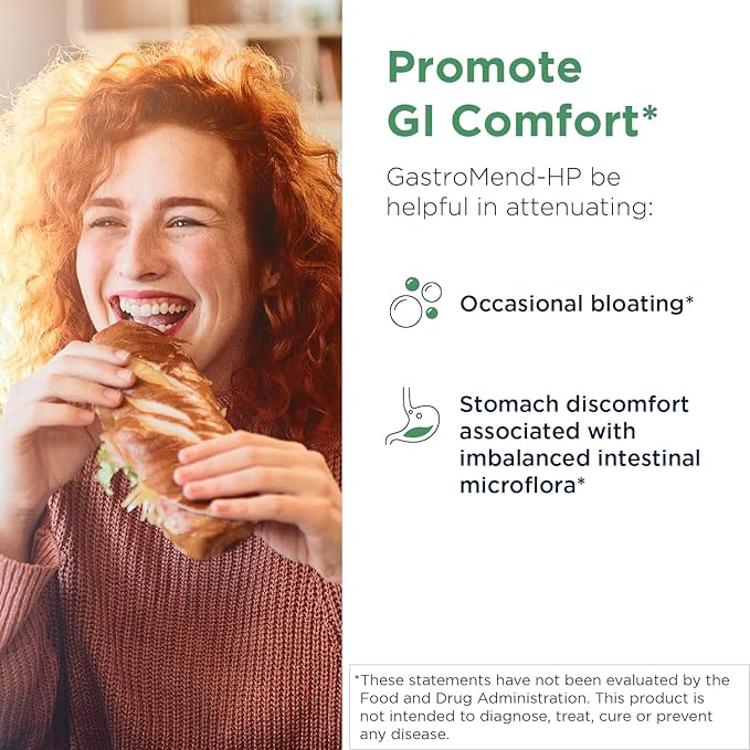 Designs for Health GastroMend HP - Gut Health Supplements - Gut Mucosa Support with Mastic Gum + DGL Licorice + 'Vitamin U' - May Help Occasional Bloating or Upset Stomach - Vegan (120 Capsules)