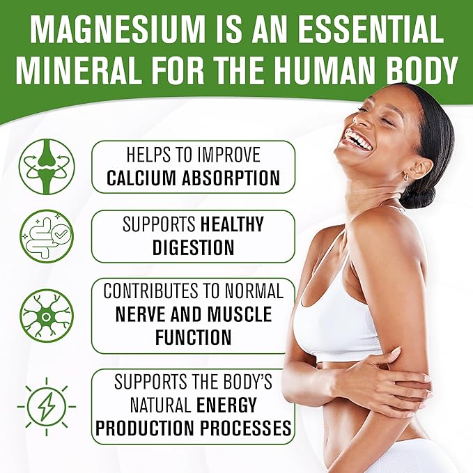 NaturalSlim Magicmag Pure Magnesium Citrate Powder Stress Constipation Muscle Heart Health and Sleep Support | Honey Chamomile Flavored Magnesium Supplement - 8oz Drink Mix (3 Pack)