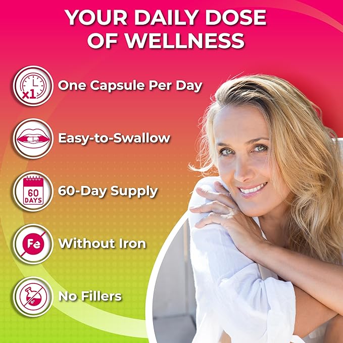 SUPPLEMENTS STUDIO Antioxidant Cellular &amp Immune Support Bundle - Women's Daily Multivitamin 50+ with Organic Superfoods + Liposomal Glutathione 500mg - Vegan Non-GMO Clean Label