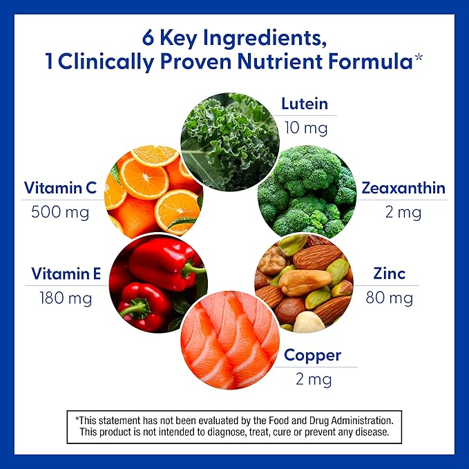PreserVision AREDS 2 Eye Vitamins #1 Eye Doctor Recommended Brand Chewable Lutein and Zeaxanthin Supplement with Vitamin C Vitamin EZinc and Copper Mixed Berry 60 Tablets