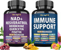 NAD Supplement &amp Immune Support Bundle (120 Capsules)