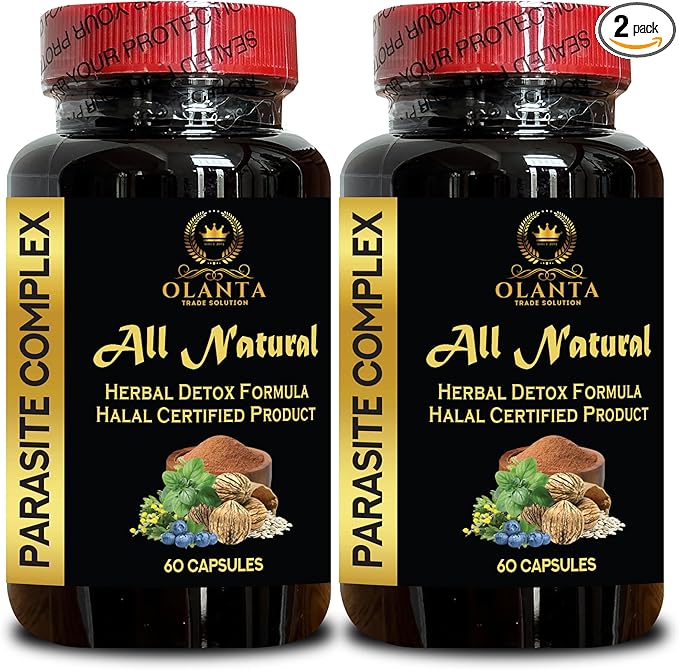 Parasite Complex - Natural Blend for Digestive Health &amp Balance - Complete Herbal Cleanse with Wormwood - GMP-Certified Natural Formula - 2 Bottles