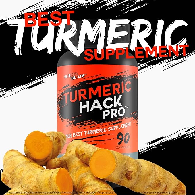 Turmeric Hack Pro - Our Best Super High Absorption Turmeric Curcumin With Black Pepper Cinnamon Ginger Berberine &amp More! Extra Strength Turmeric And Cinnamon Hack Turmeric Trick Turmeric Supple