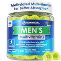 Mens Multivitamins Gummies Methylated Multivitamin for Men B Complex Minerals Vegan Omega 3 Probiotic Enzyme Antioxidants for Men's Complete Daily Support Sugar Free Vegan (No Iron) 60 Counts