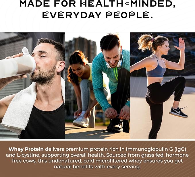 Muscle Feast Grass-Fed Whey Protein Concentrate Powder All Natural Hormone Free Pasture Raised Whey Protein Powder for Women &amp Men Clean Non-GMO &amp Gluten Free Whey Concentrate - Chocolate