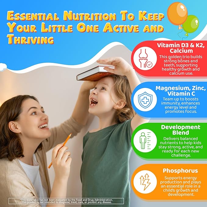 Kids Vitamin D3 K2 Gummies 2 Pack + Omega 3 Gummies for Kids 2 Pack