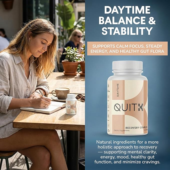 Withdrawal and Detox Support 60 Day Recovery Complex – Sleep Energy Stress Mood &amp Craving Support – Daily Supplement - Magnesium Glycinate Ashwagandha GABA L-Theanine Agmatine &amp More