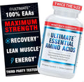 Ultimate 100% Essential Amino Acid Supplement for Cutting Fasting &amp Workouts - All 9 EAAs 40% Leucine — Ideal BCAA Ratio for Energy Muscle &amp Recovery - 300 Easy-to-Swallow Keto &amp Vegeta