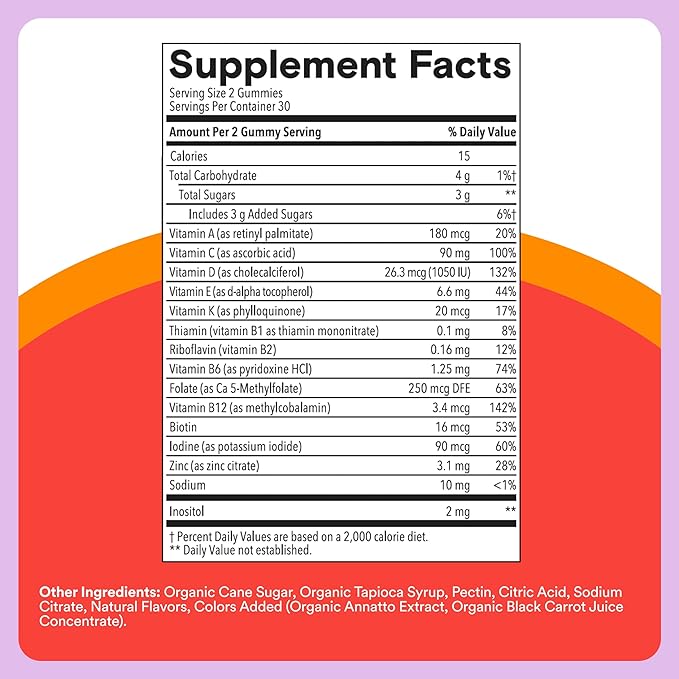 SmartyPants Kids Daily Nutrition &amp Immunity Bundle: Multivitamin + Multi &amp Immunity Gummies with Vitamins C D3 B12 A &amp Zinc – Gluten Free Non-GMO 60 Count Each (Pack of 2)