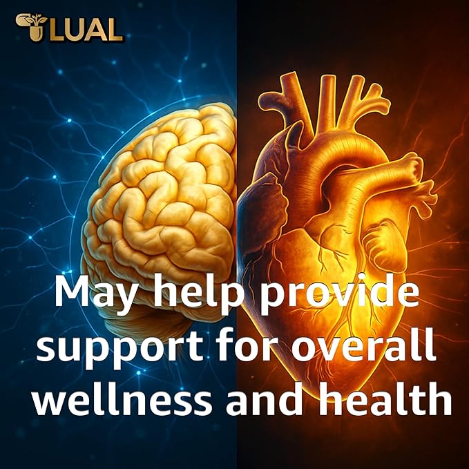 LUAL Omega-3 Fish Oil Softgels – 1000mg with EPA and DHA Lemon Flavor Burpless Non-GMO Formula for Heart Brain and Overall Wellness – 120 Count