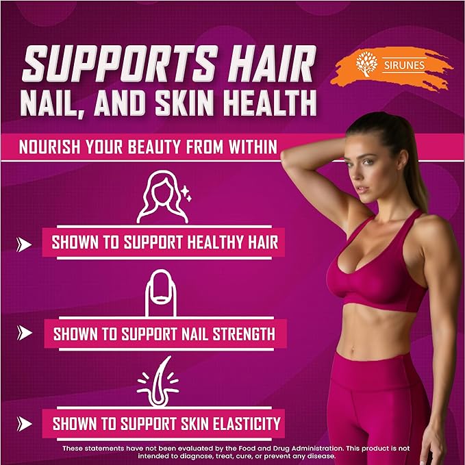 SIRUNES SRUNES Creatine and Collagen for Women – 5g Creatine Monohydrate 2g Collagen Peptides 1g BCAA 2:1:1 – Unflavored Supplement Powder 30 Servings
