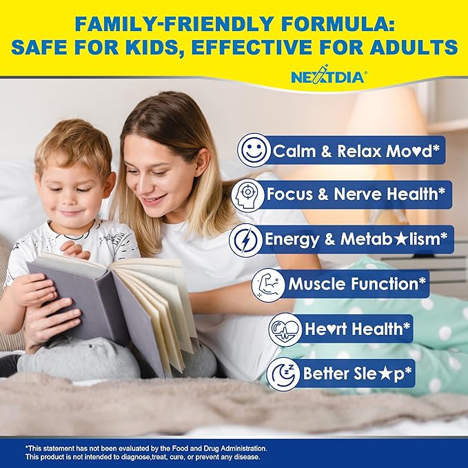Magnesium Glycinate Gummies + Omega-3 Saffron for Kids 6+ &amp Adults Kids Focus Calm Magnesium Gummies Sugar Free Triple Magnesium Complex 500mg/250mgGlycinate Malate Taurate Theanine1P