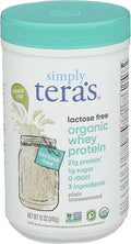 Simply Tera's Whey Protein Plain Lactose Free Organic 12 Ounce