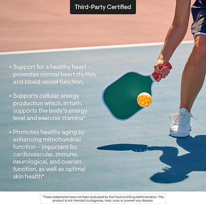 THORNE - CoQ10-100mg Optimally Absorbed Ubiquinone Supplement - Supports Heart Health Brain Function Cellular Energy Production &amp Healthy Aging* - Third-Party Certified - Gluten-Free - 60 Softge