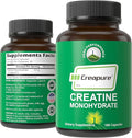 Creapure Creatine Monohydrate 180 Capsules - Ultra High Purity German Made Creatine with Nothing Added at All - Pure Unflavored Pills for Men &amp Women - No Sugar Non-GMO Vegan Friendly Supplement