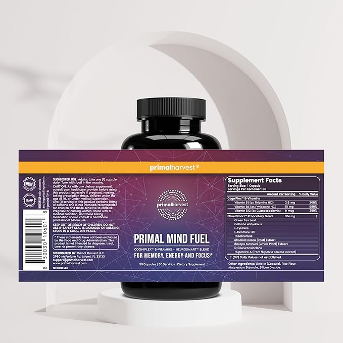 Primal Harvest Daily Two-Step Routine | Ashwagandha + Mind Fuel | 2 Pack | 30 Day Supply