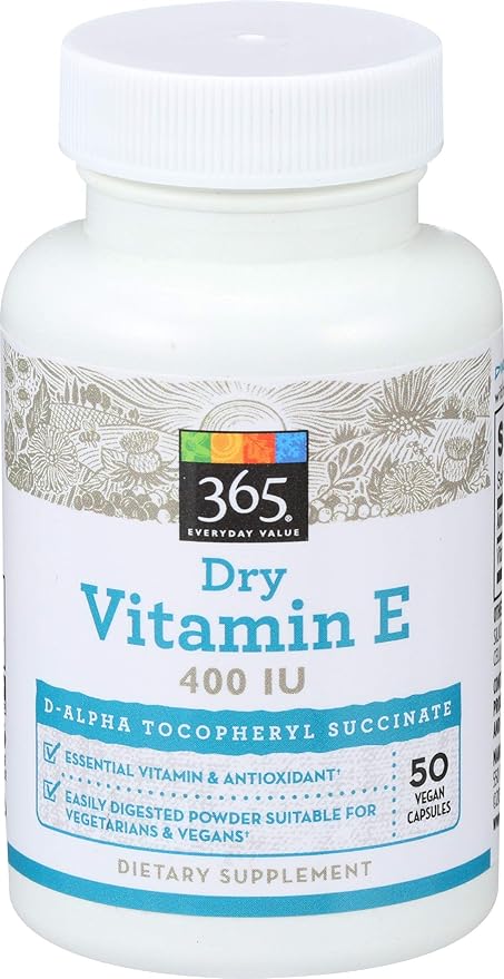 365 Everyday Value Vegetarian E 400 IU 50 CT