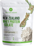 Antler Farms - 100% Grass Fed New Zealand Whey Protein Isolate Unflavored 2 lbs - Pure and Clean 2 Ingredients Delicious Cold Processed
