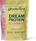 Greens First Dream Protein Powder Whey - 20g Protein Per Serving - Hormone-Free with Prebiotics - Non-GMO - No Artificial Sweeteners/MSG/Aspartame (Strawberry Cream 27.96 oz)