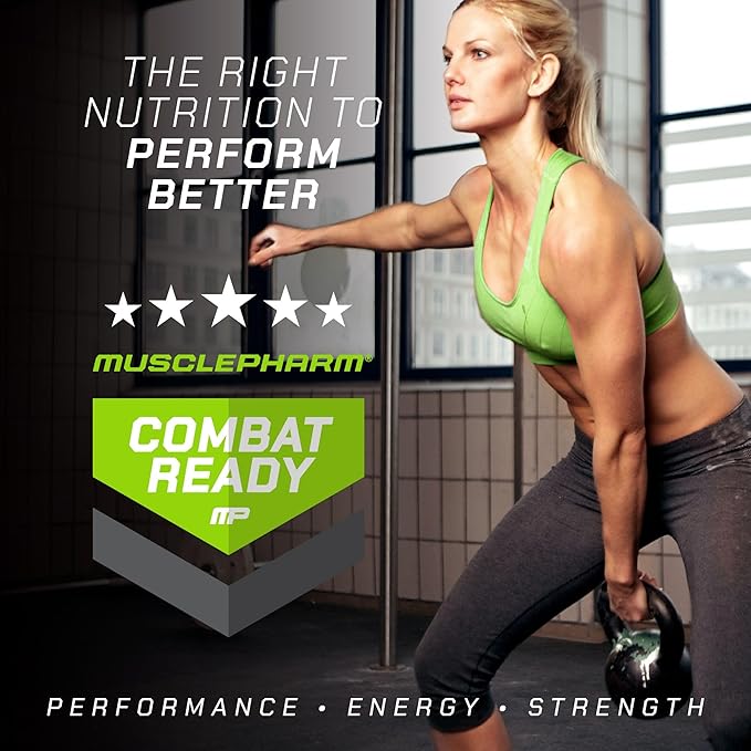 MusclePharm Combat Ready High Protein Shakes Ready to Drink 40g Protein 8g BCAAs 8.7g Glutamine 5g Fiber No Added Sugar Gluten Free Salted Caramel 17 Fl Oz (Pack of 12)