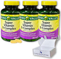 Super B Complex Tablets- High Potency Energy &amp Immune Support 250 Count (Pack of 3 Total 750 Count) Boxed by Fusion Shop Store