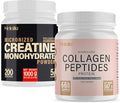 Creatine Monohydrate 1000g + Bovine Collagen Peptides 20oz Bundle – Muscle Strength Recovery &amp Joint Support – Unflavored Canada-Made Grass-Fed 266 Total Servings