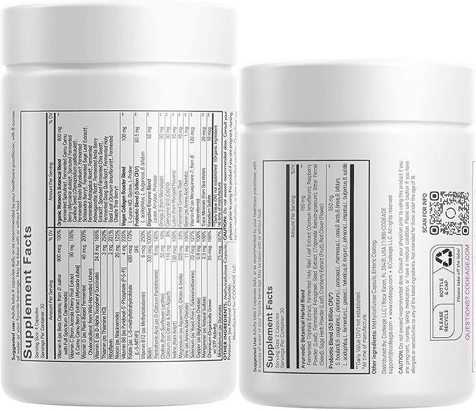Codeage Women’s Multivitamin Bundle: Women’s Formula &amp Women’s Probiotic Daily Vitamins