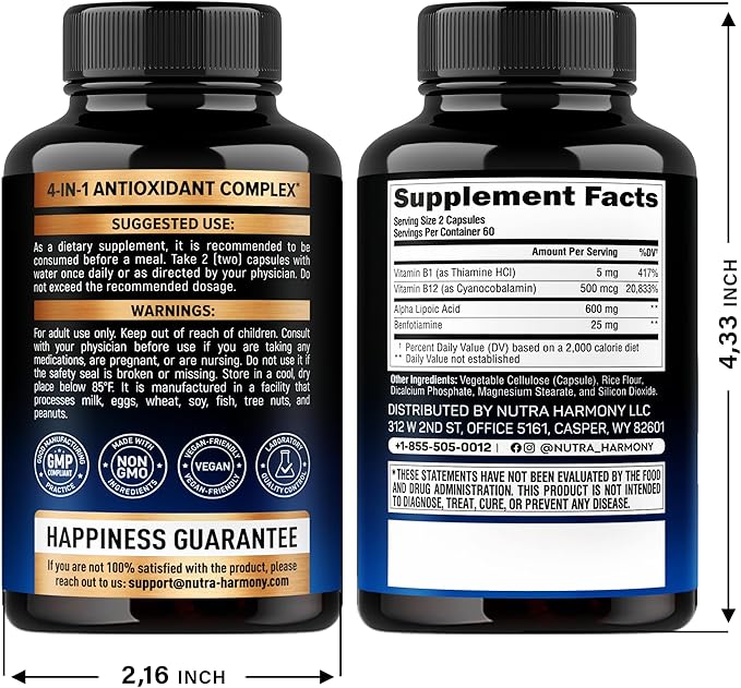 Alpha Lipoic Acid &amp Nitric Oxide Capsules