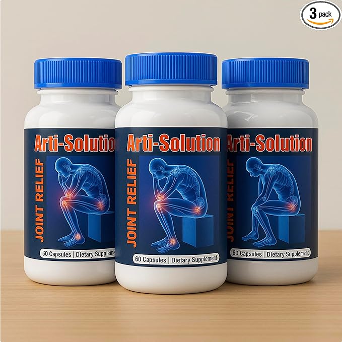 Arti-Solution Joint Support Supplement 3 Pack | 60 Capsules Per Bottle | Natural-Based Formula | No Artificial Additives | Adult Use | Wellness Routine Support